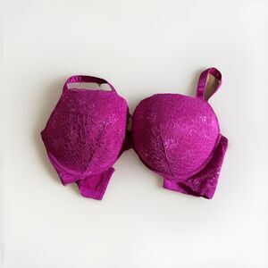 Torrid 44F  Pink Lace Molded Cup Push Up Bra